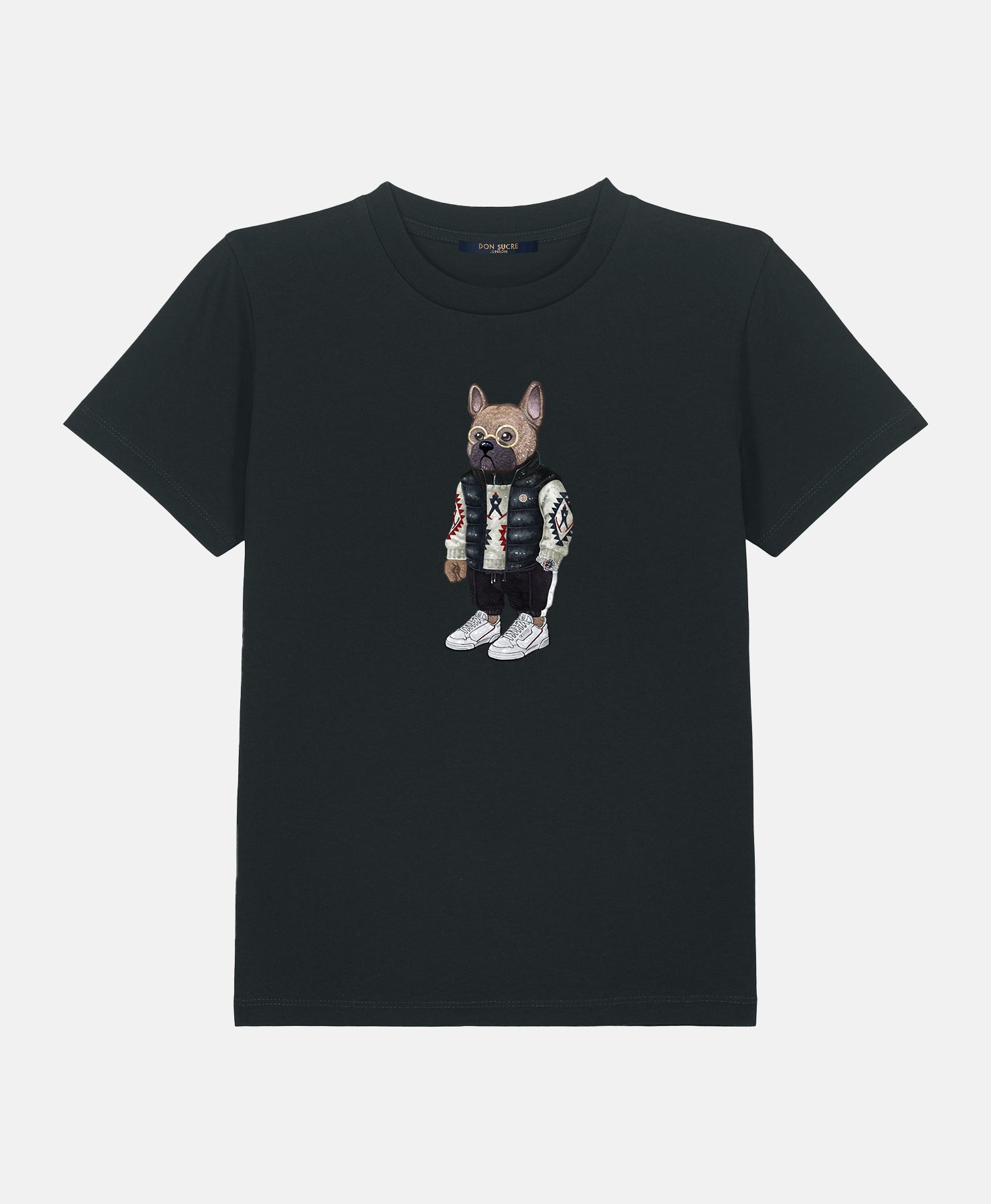 French Bulldog T-shirt Kids Black
