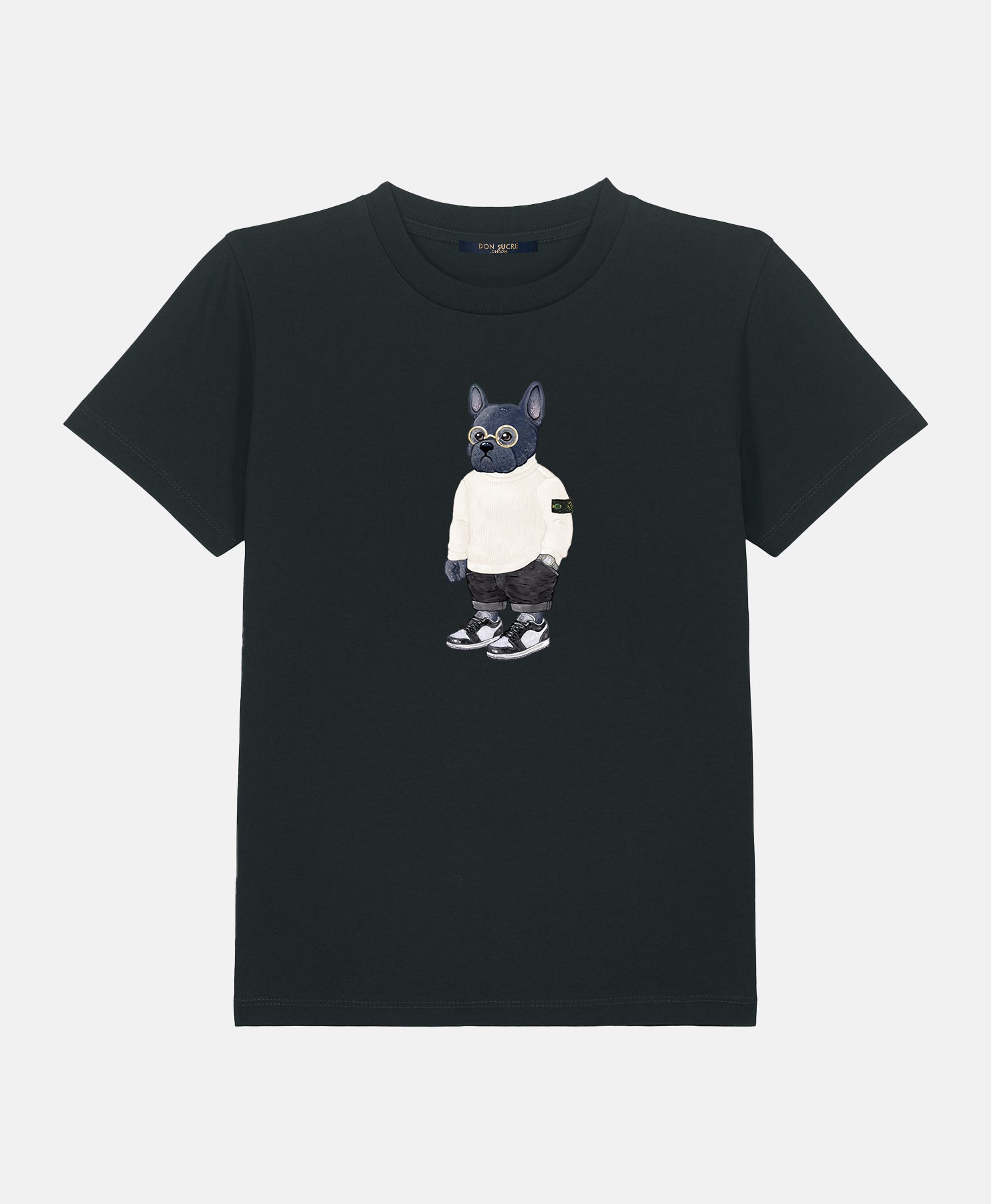 French Bulldog T-Shirt Kids Black