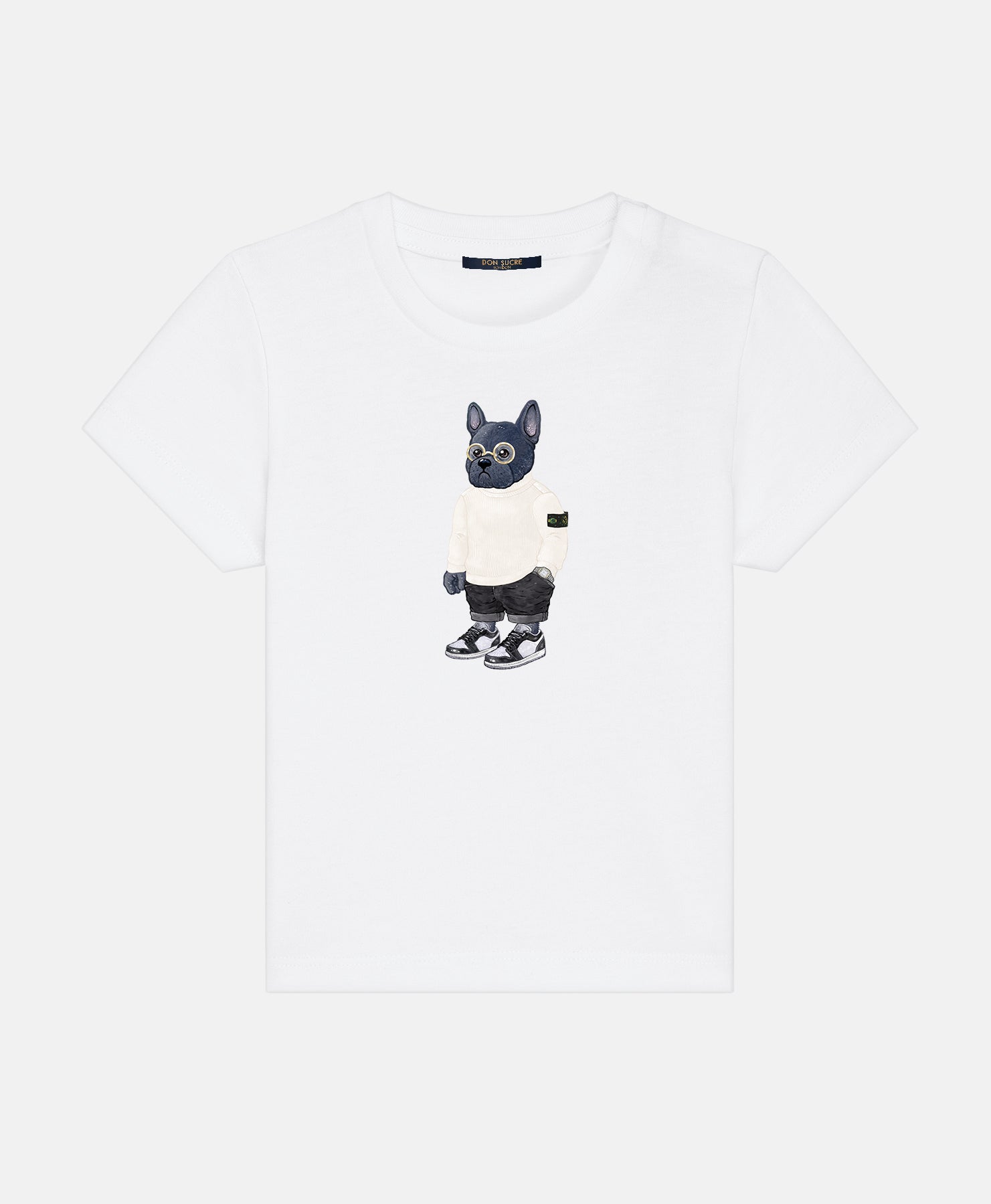 French Bulldog T-Shirt Kids White