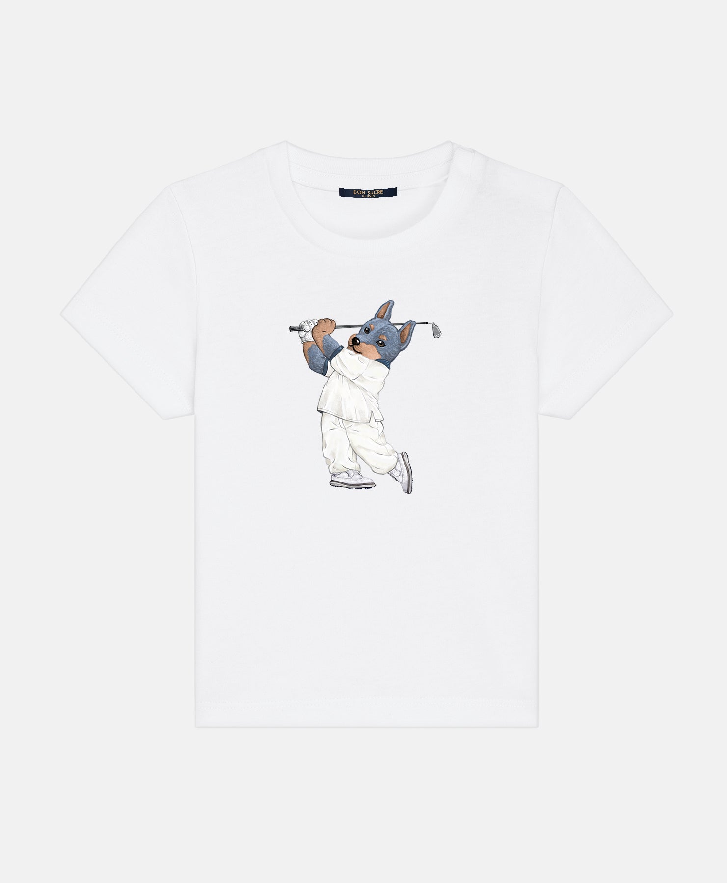 Doberman T-Shirt Kids White