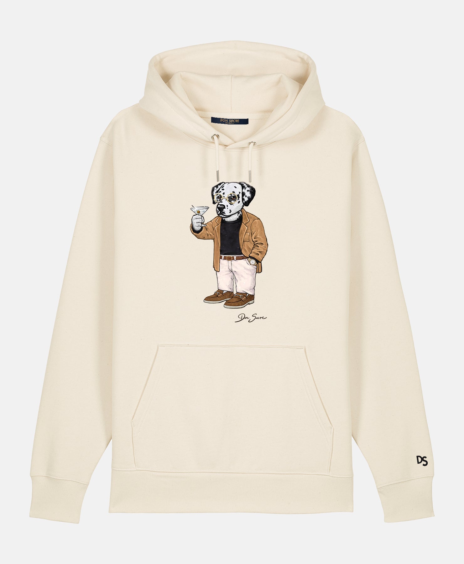 Dalmatian Hoodie Natural Raw