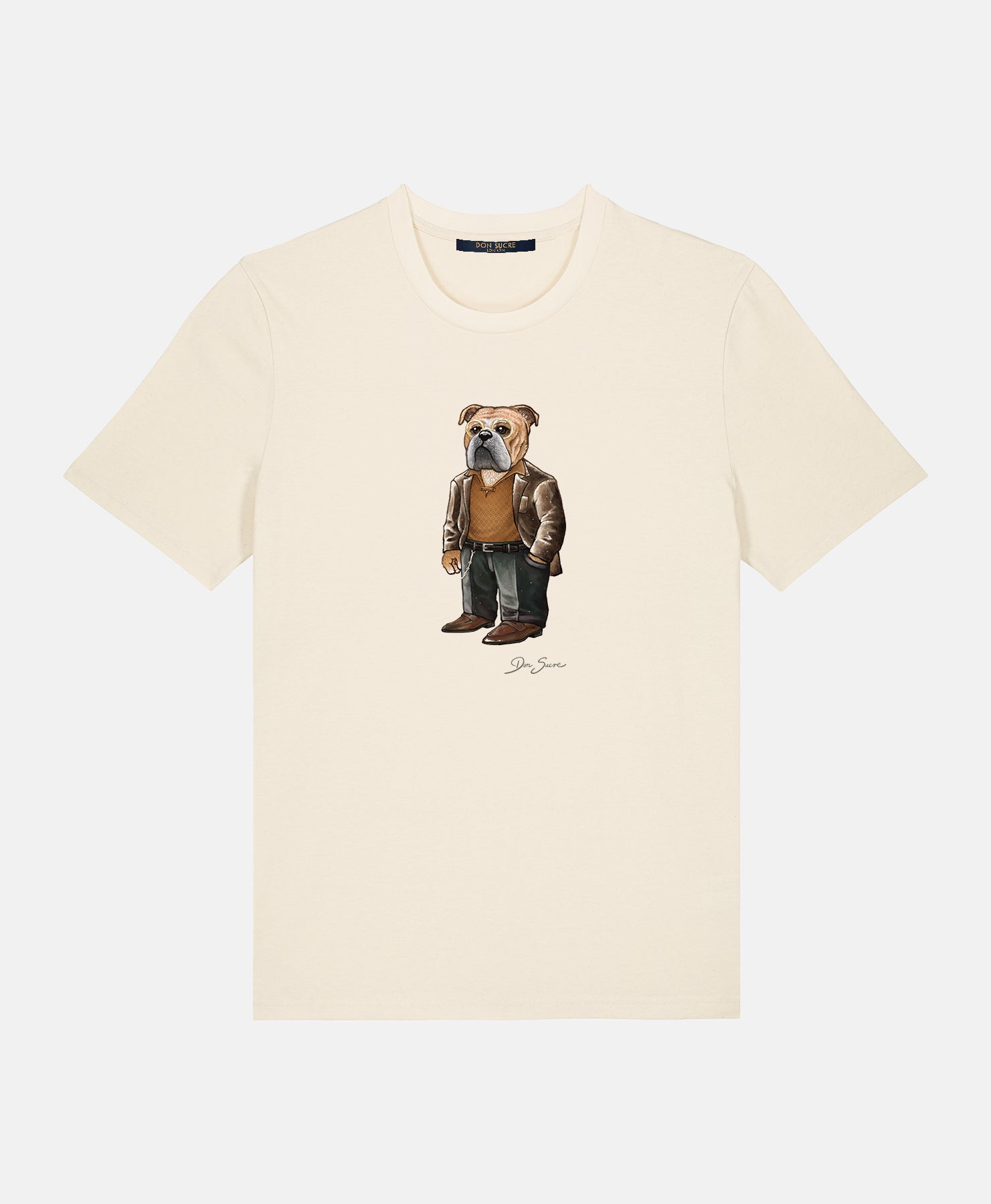 English Bulldog T-Shirt Natural Raw