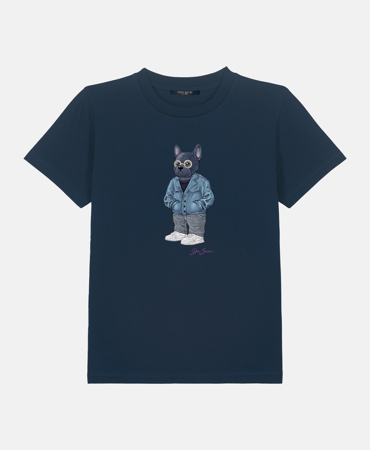 French Bulldog T-Shirt Kids French Navy