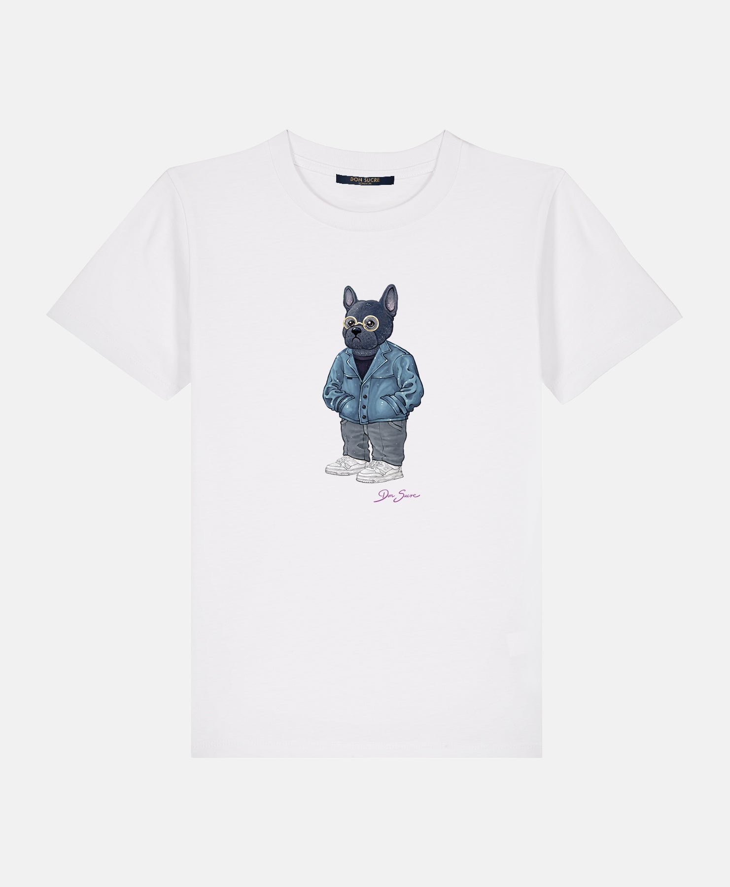 French Bulldog T-Shirt Kids White