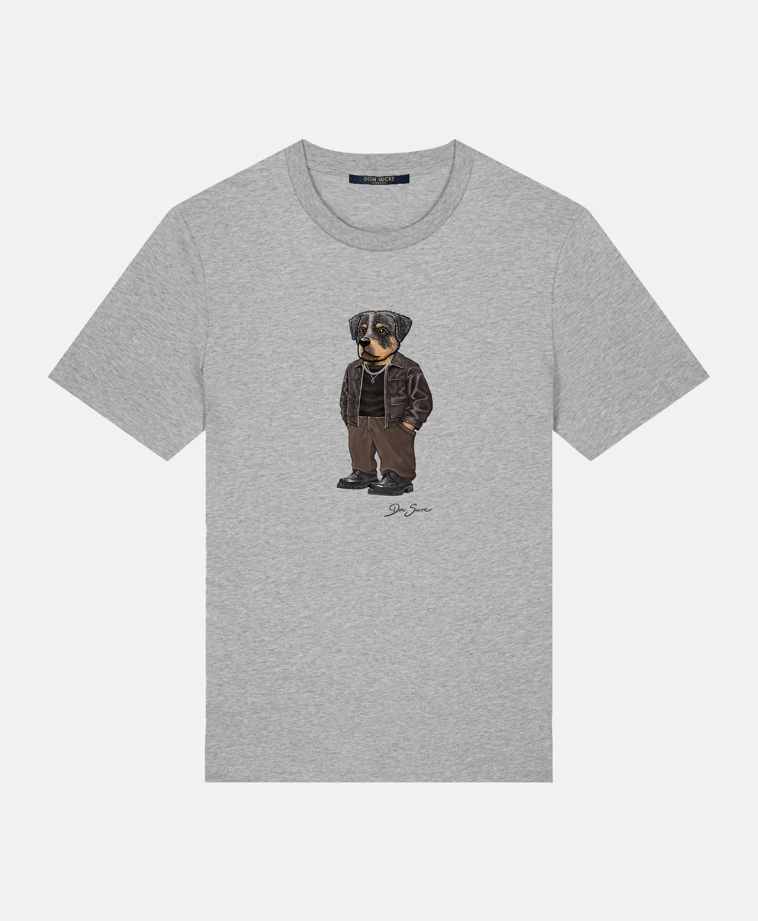 Rottweiler T-Shirt Heather Grey