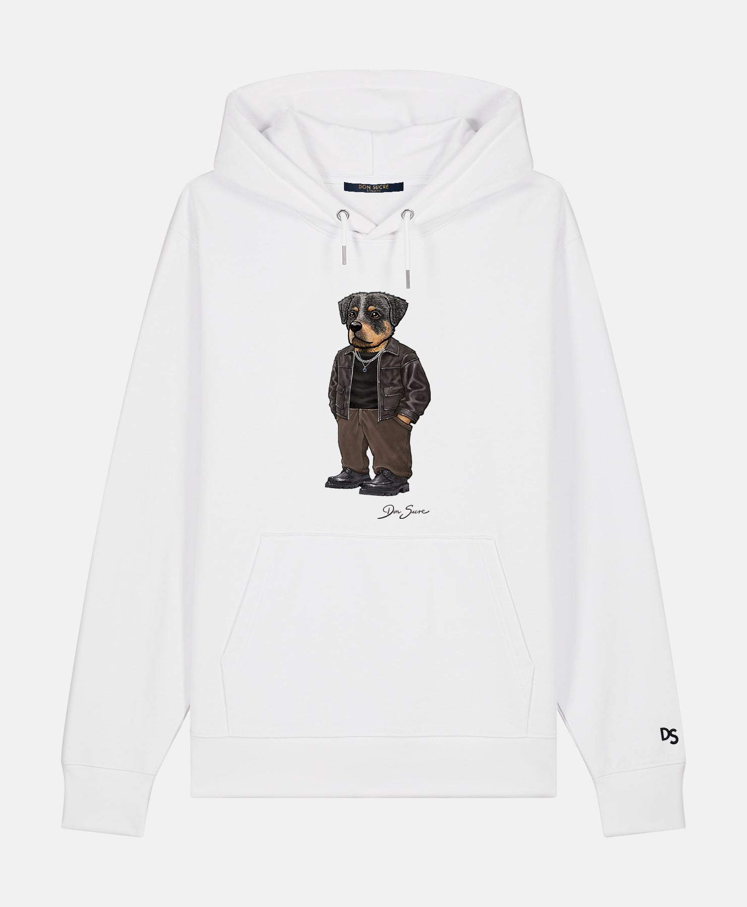 Rottweiler Hoodie White