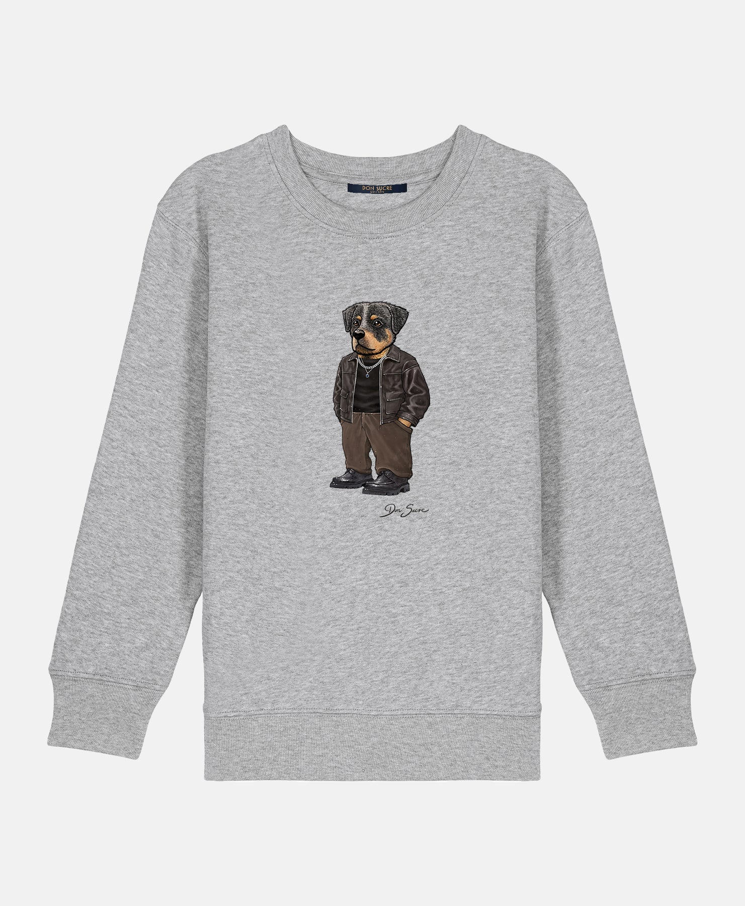 Rottweiler Jumper Kids Heather Grey