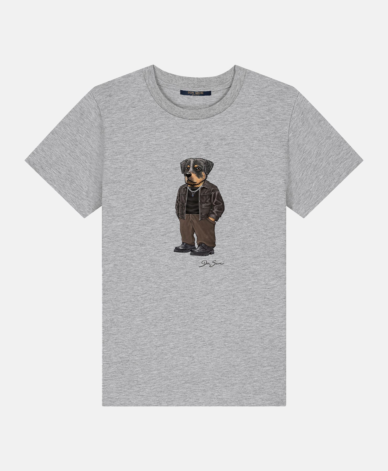 Rottweiler T-Shirt Kids Heather Grey