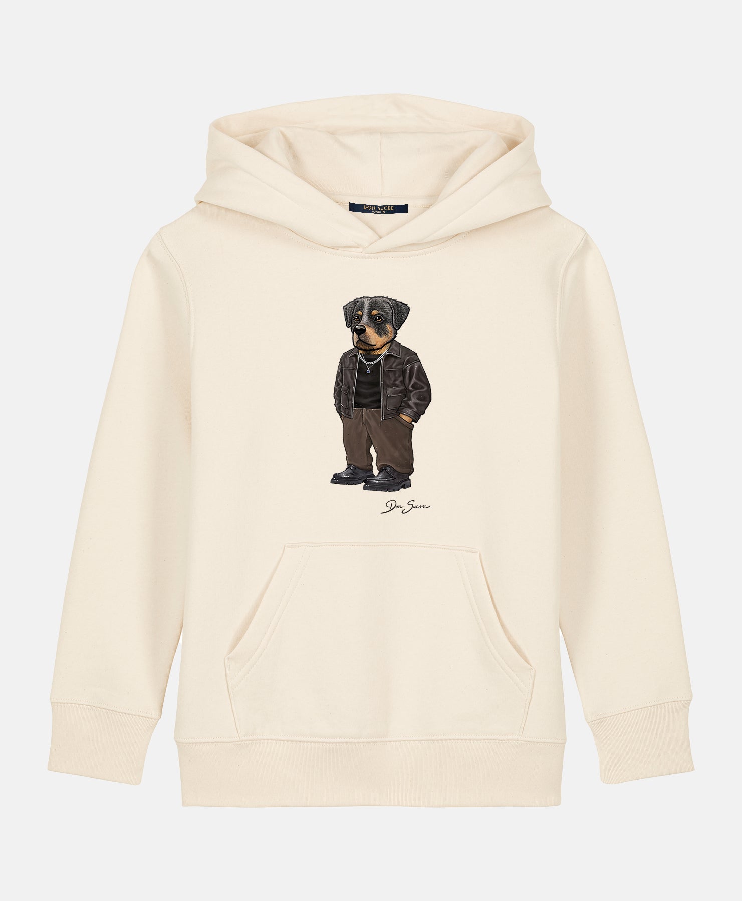 Rottweiler Hoodie Kids Natural Raw