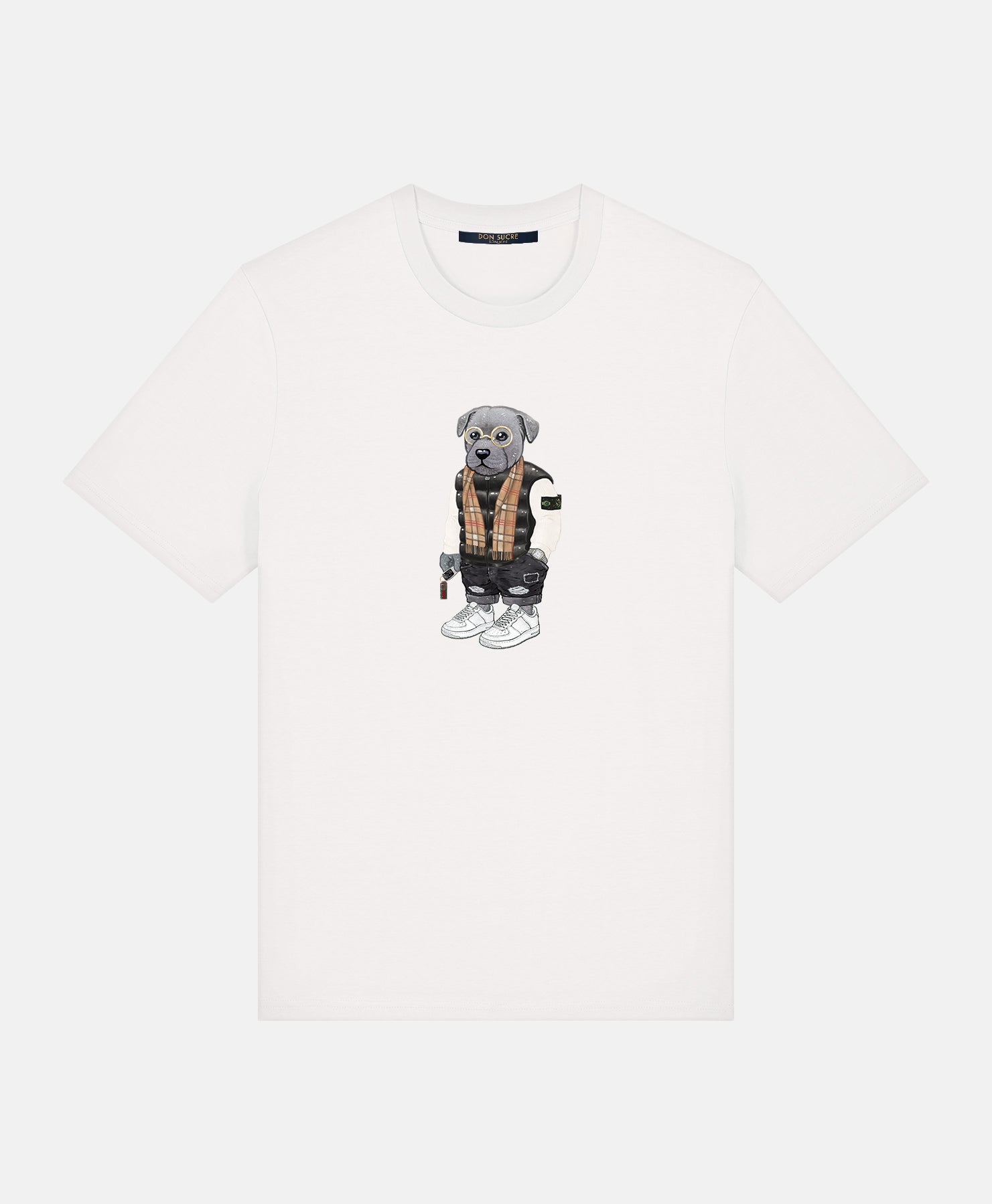 Staffordshire Bull Terrier T-Shirt White