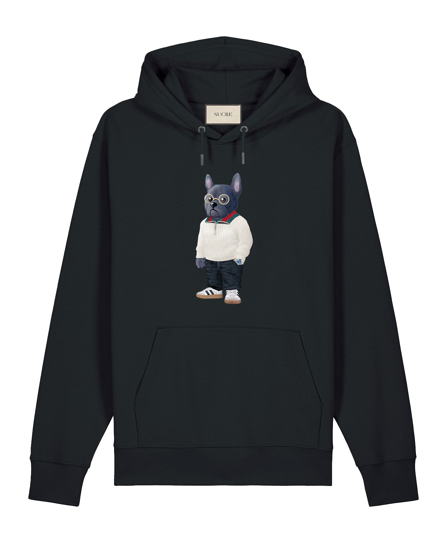 French Bulldog Hoodie Black