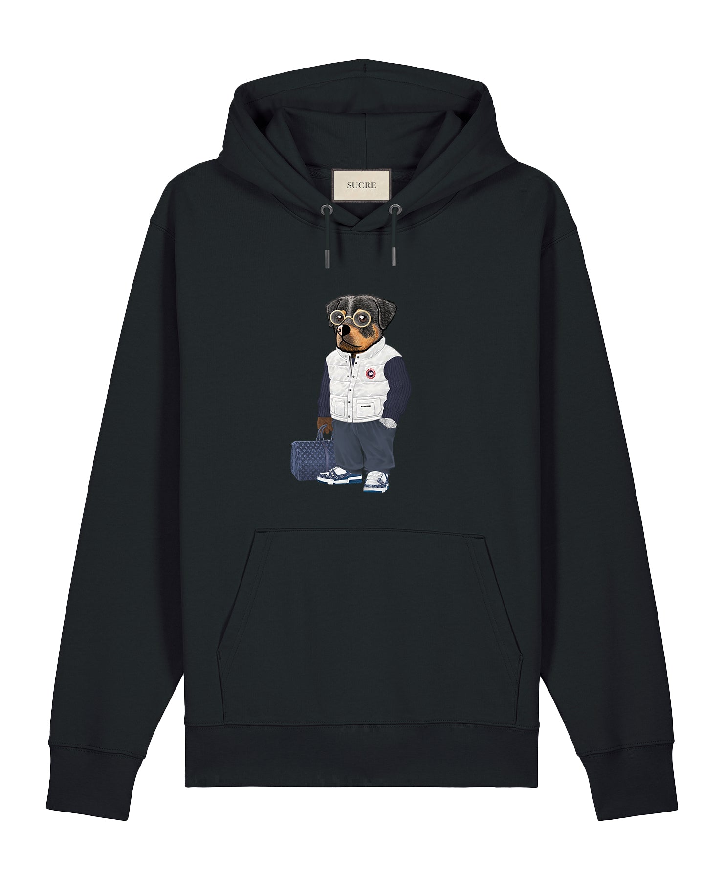 Rottweiler Hoodie Black