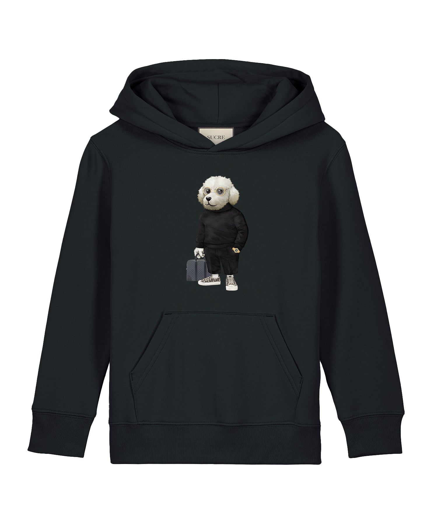 Poodle I Hoodie Kids Black