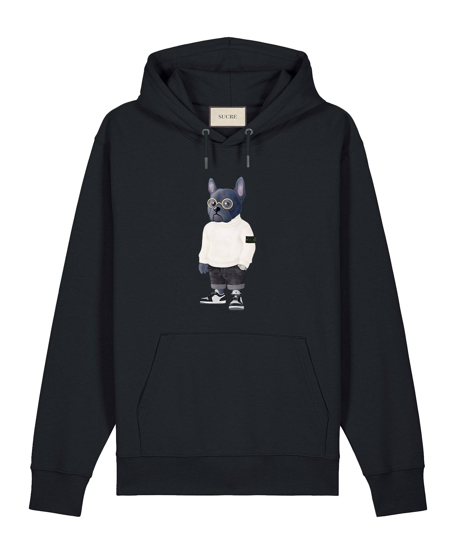 French I Hoodie Black