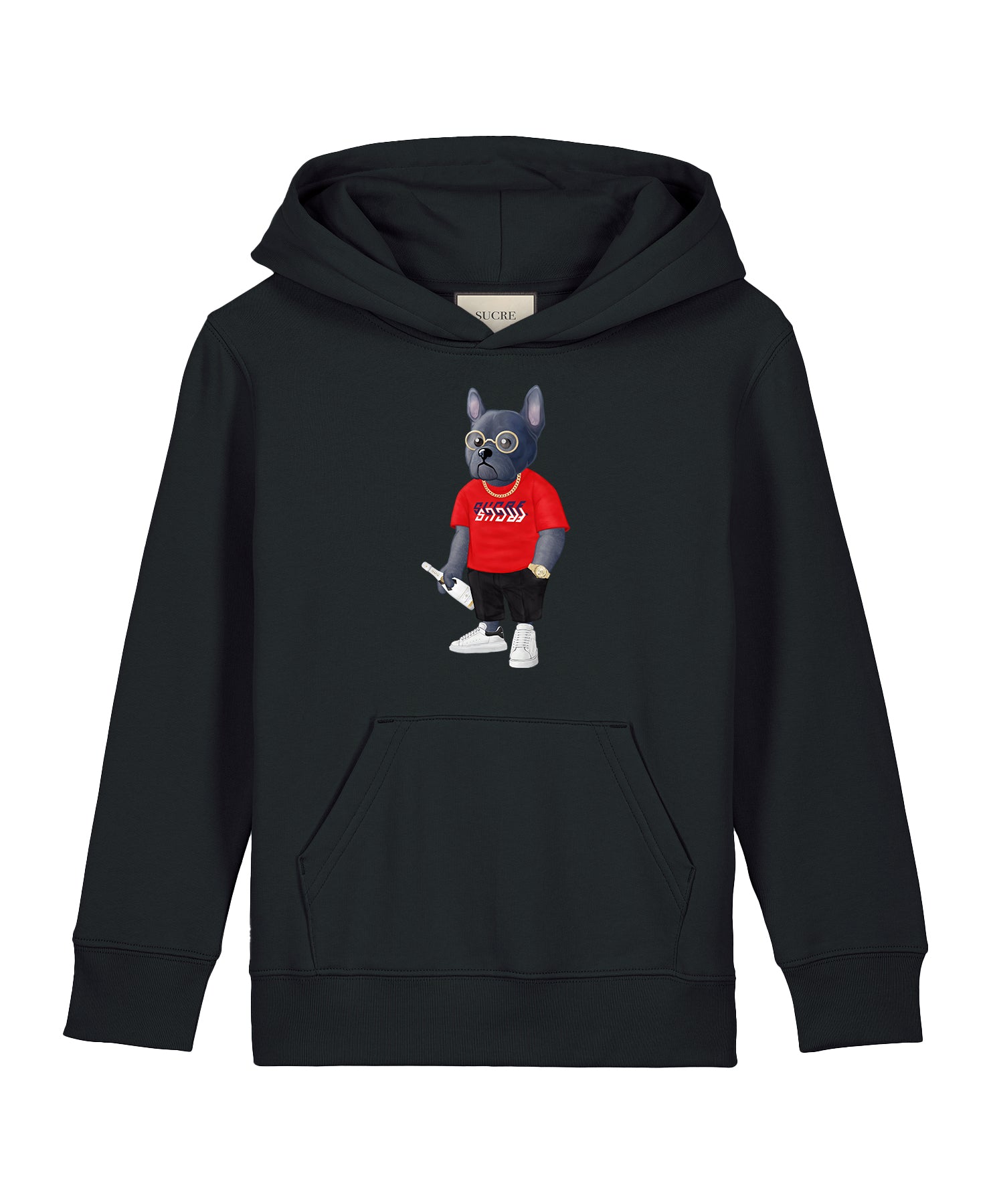 French II Hoodie Kids Black