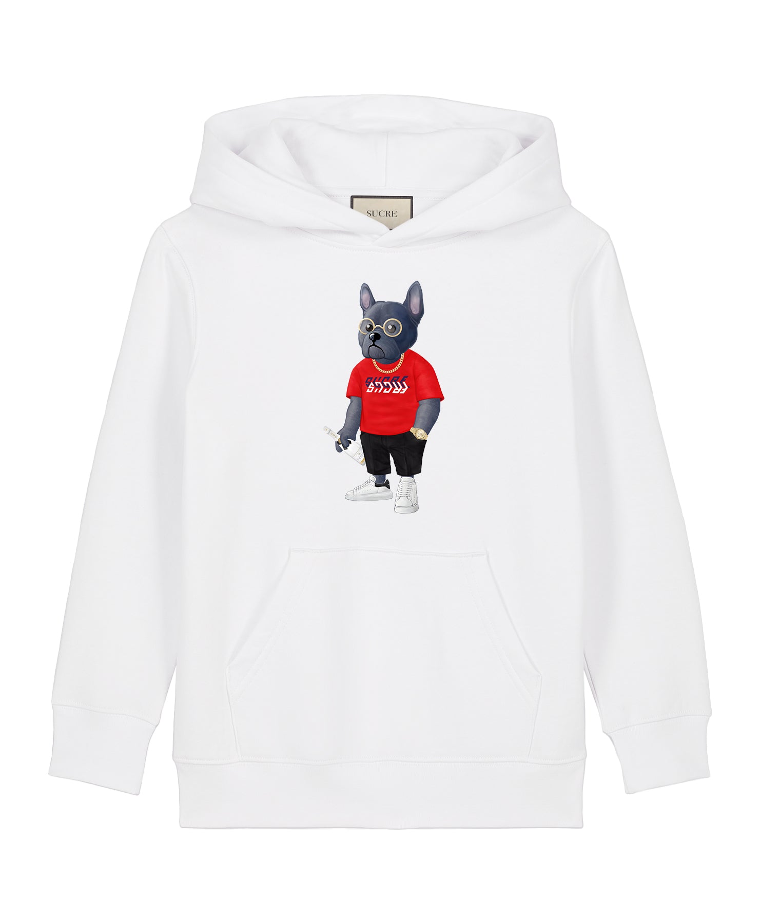 French II Hoodie Kids White