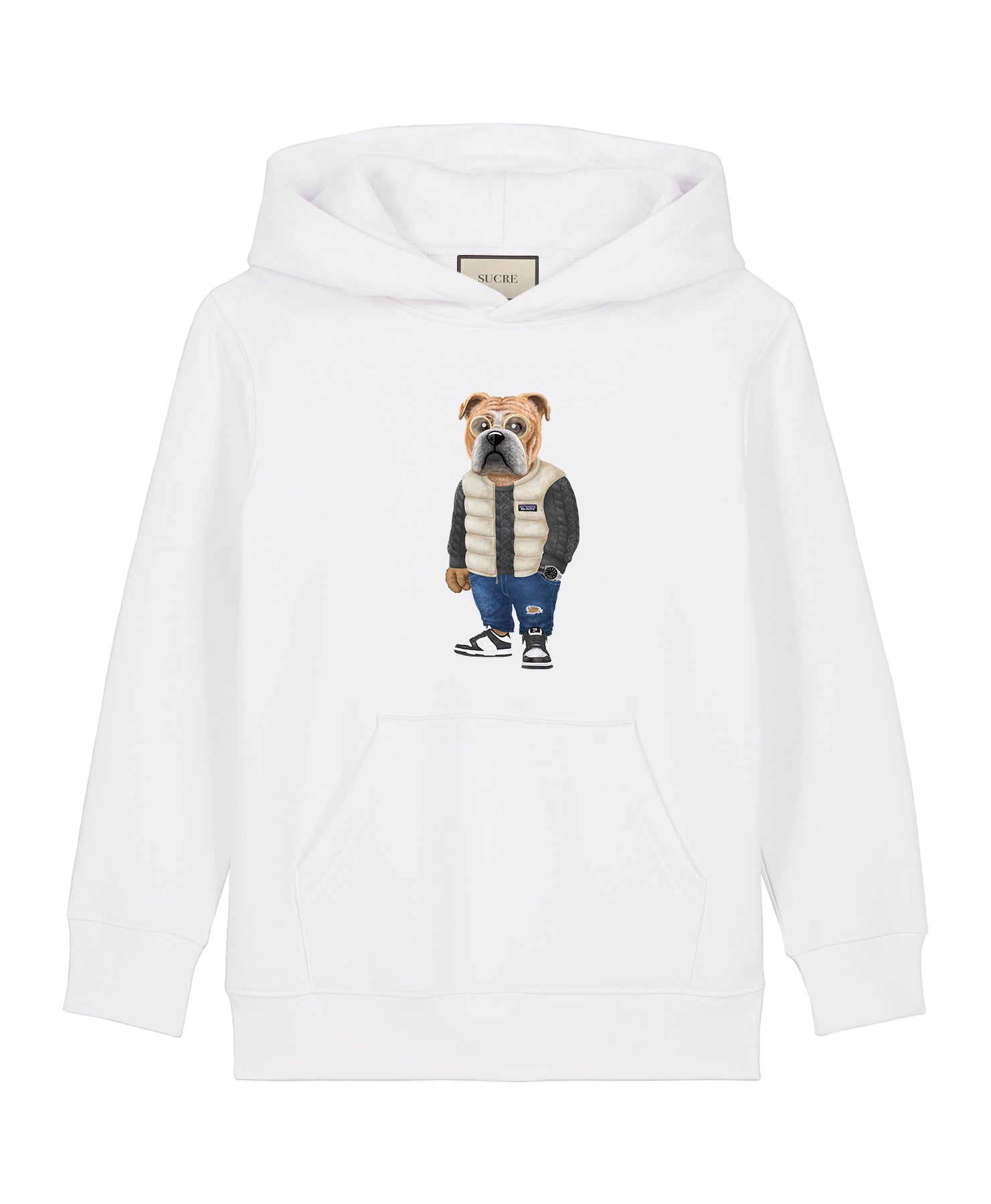 English I Hoodie Kids White