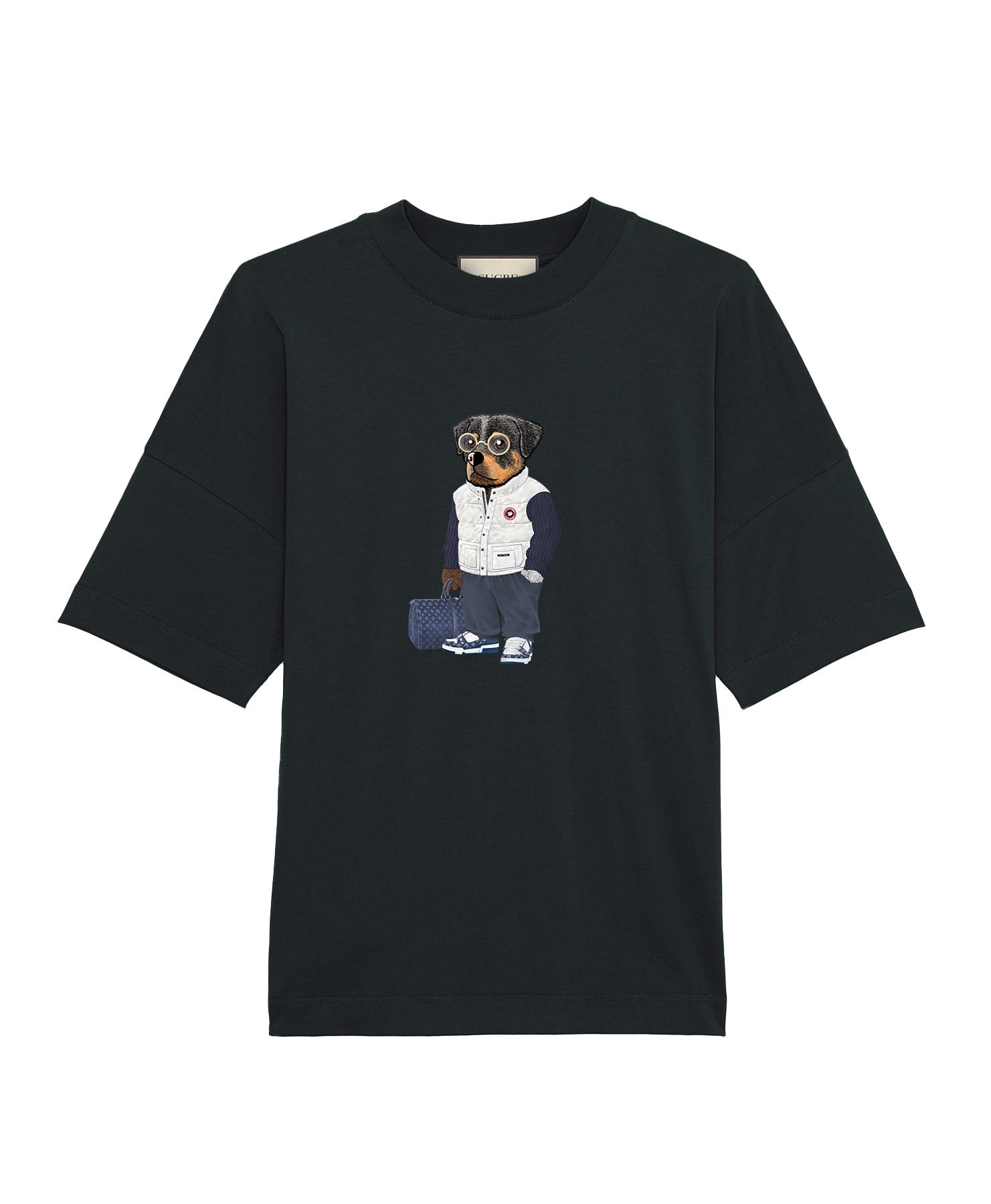 Rottweiler Oversize T-Shirt Black