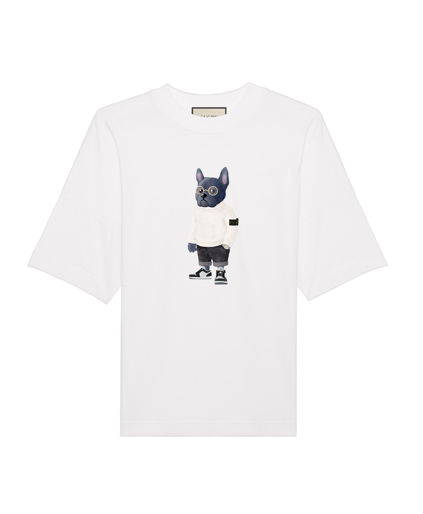 French I Oversize T-Shirt White