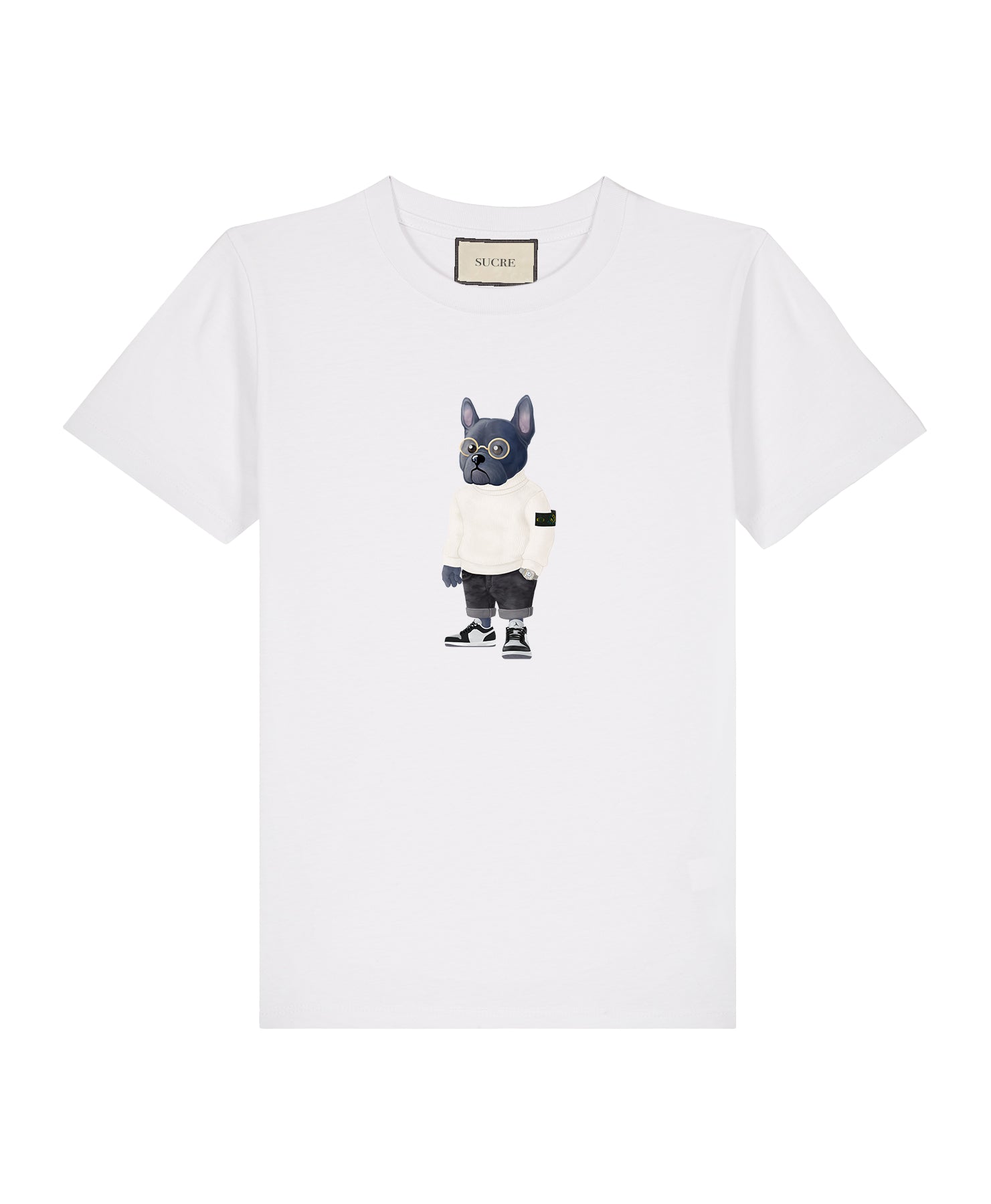 French I T-Shirt Kids White